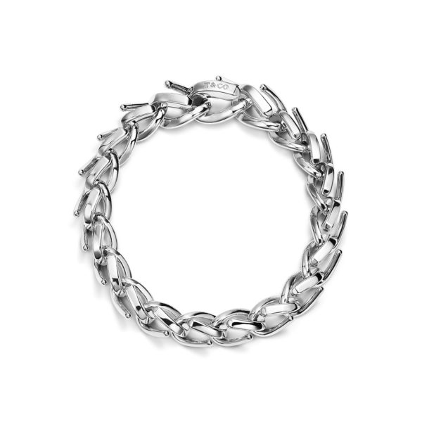 Bracelet à maillons taille Medium Tiffany Forge en argent ultra poli - Size XXXL Tiffany & Co.