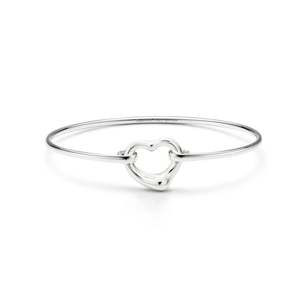 Bracelet jonc Open Heart par Elsa Peretti en argent 925 millièmes Medium Tiffany & Co.