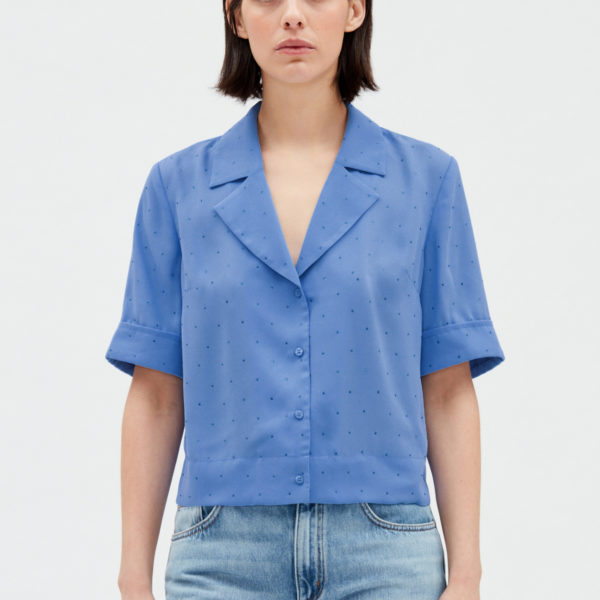 Chemise strassée bleue – Claudie Pierlot