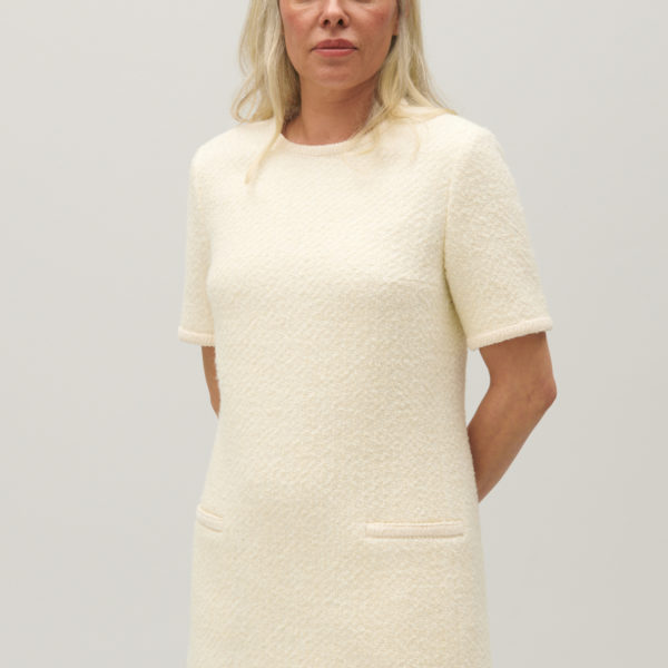 Robe courte en tweed ivoire – Claudie Pierlot
