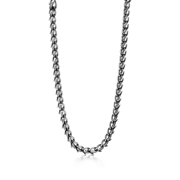 Collier à maillons taille Medium Tiffany Forge en argent 925 millièmes noirci - Size 18IN Tiffany & Co.