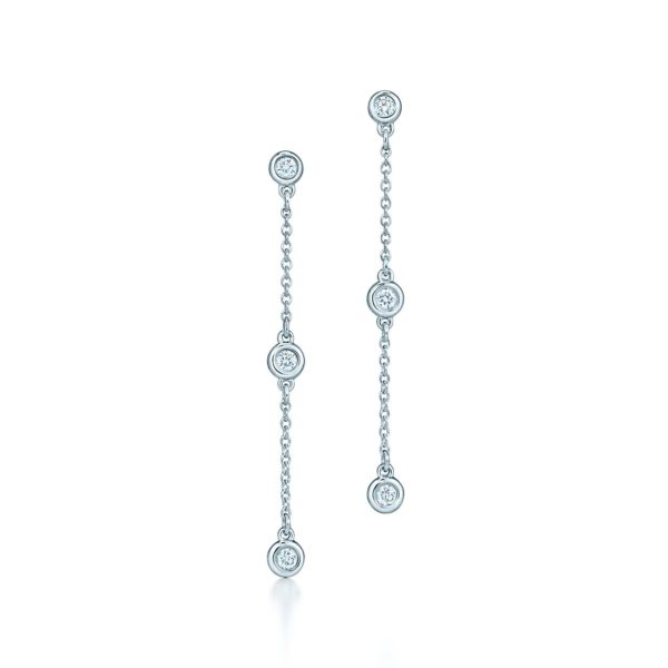 Elsa Peretti Diamonds by the Yard Pendants d’oreilles en argent Tiffany & Co.