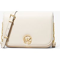 MK Besace Delancey Nouvel An en cuir de taille moyenne – CRÈME CLAIRE(NATUREL) – Michael Kors