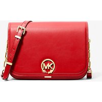 MK Besace Delancey Nouvel An en cuir de taille moyenne - LACQUER RED - Michael Kors luxe