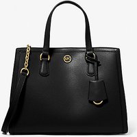 MK Sac Chantal de taille moyenne en cuir grainé – NOIR(NOIR) – Michael Kors