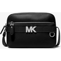 MK Sac à bandoulière Hudson fonctionnel en cuir grainé - NOIR(NOIR) - Michael Kors luxe