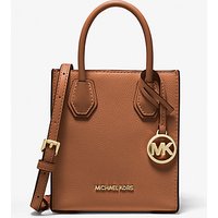 MK Très petit sac à bandoulière Mercer en cuir grainé - VALISE(MARRON) - Michael Kors luxe