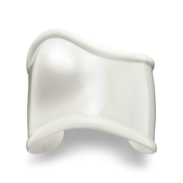 Manchette Bone Medium Elsa Peretti, cuivre et finition blanche Largeur: 61 mm – Size Medium Tiffany & Co.