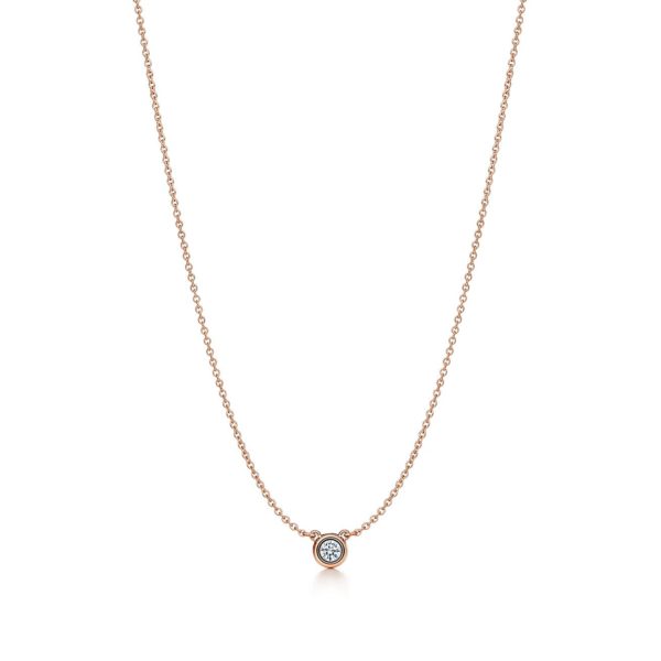 Pendentif Diamonds by the Yard Elsa Peretti en or rose 18 carats et diamant - Size 0.14 Tiffany & Co.