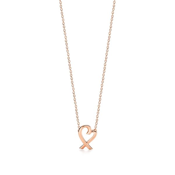 Pendentif Loving Heart Paloma Picasso en or rose 18 carats Mini Tiffany & Co.