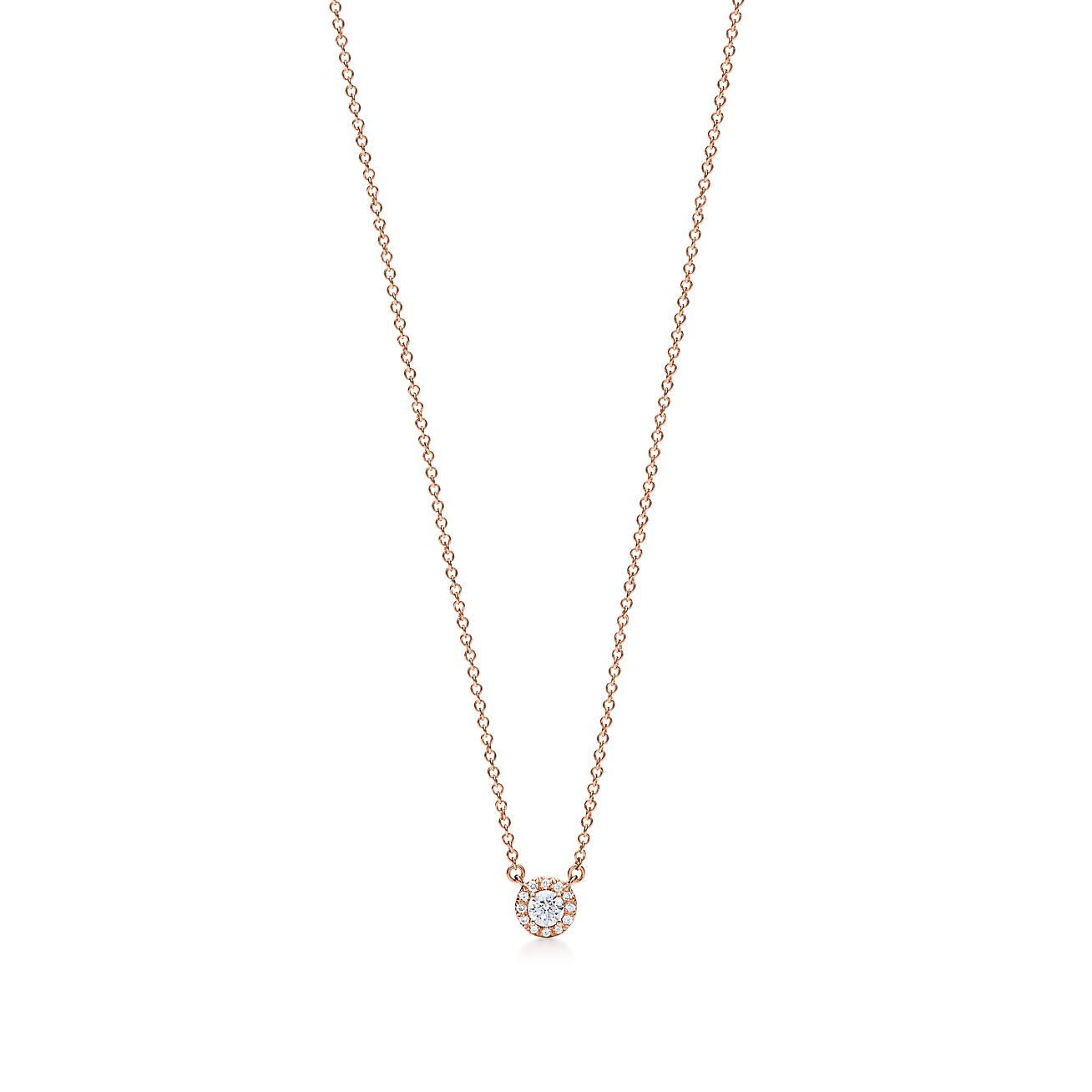 Pendentif Tiffany Soleste en or rose 18 carats et diamants Tiffany & Co.