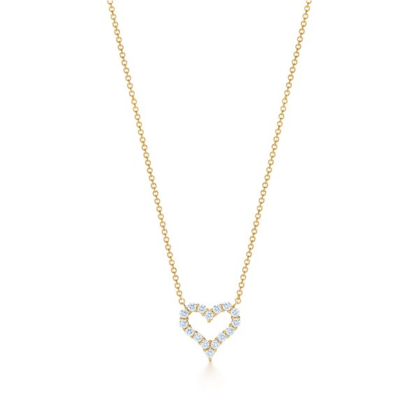Pendentif en or rose 18 carats et diamants