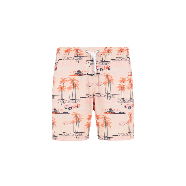 Short de bain Tropical Cars en polyester recyclé - Maison Labiche