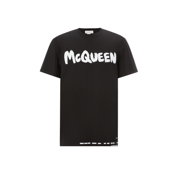 T-shirt à logo en coton - Alexander Mcqueen
