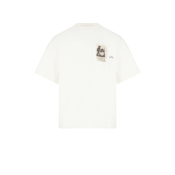 T-shirt avec patch imprimé en coton – Jil Sander