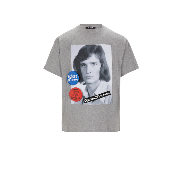T-shirt en coton à imprimé portrait - Raf Simons