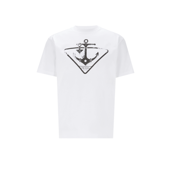 T-shirt imprimé en coton – Prada