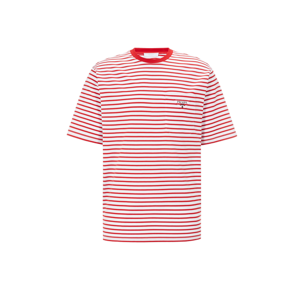 T-shirt marinière en coton - Prada