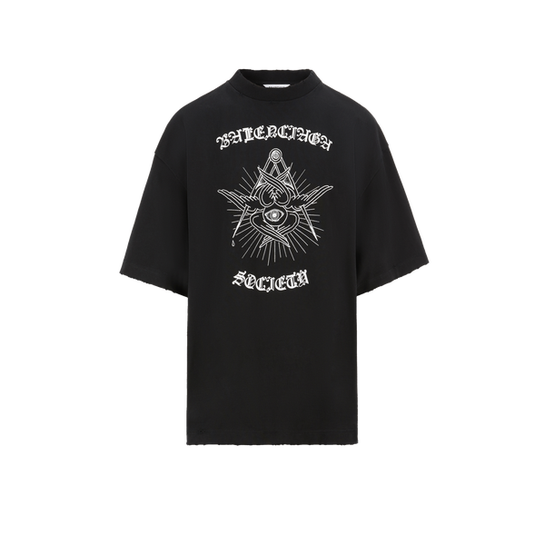 T-shirt oversize Gothic en coton – Balenciaga