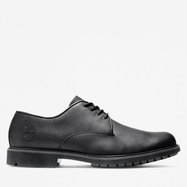 Timberland Chaussure Oxford Stormbucks Imperméable Pour Homme En Noir Noir, Taille 47.5