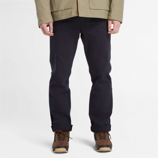 Timberland Pantalon Droit À 5 Poches Sandown Pour Homme En Bleu Marine Bleu Marine