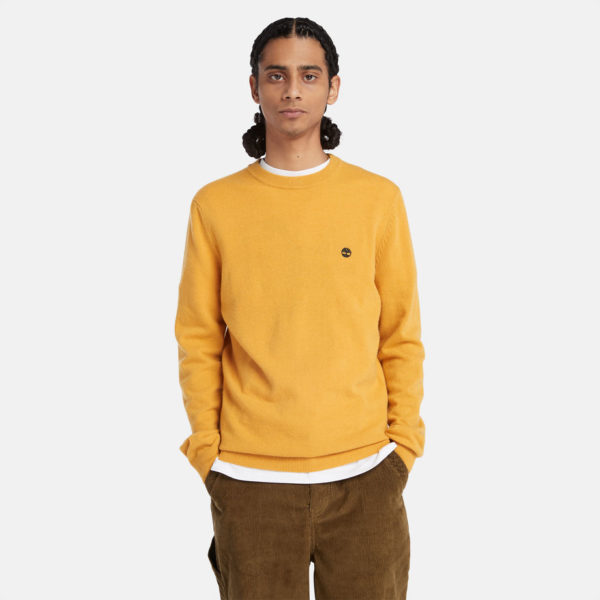 Timberland Pull À Col Rond Cohas Brook Pour Homme En Jaune Jaune