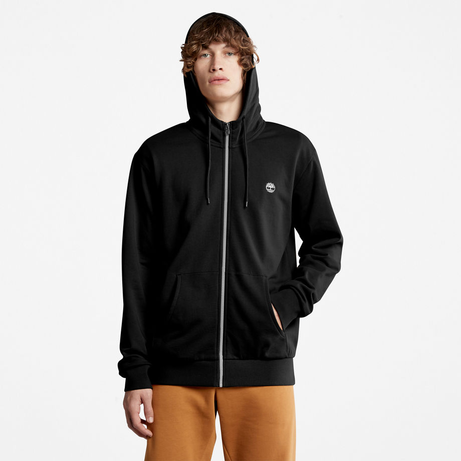 Timberland Sweat À Capuche Et Envers Bouclé Oyster River Pour Homme En Noir Noir