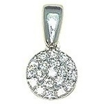 Pendentifs Brillaxis  Pendentif  diamants or blanc 18 carats - Brillaxis