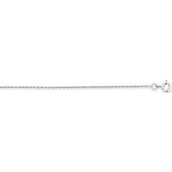 Collier Brillaxis  Chaîne or blanc 750/1000 maille forçat 1.4mm - Brillaxis