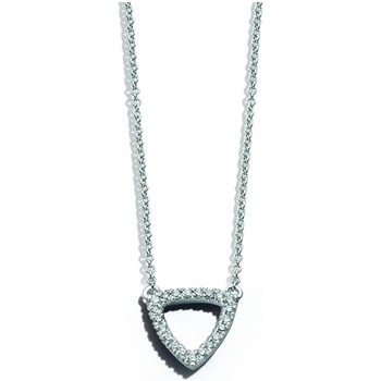 Collier Brillaxis  Collier or blanc 18 carats diamants triangle - Brillaxis