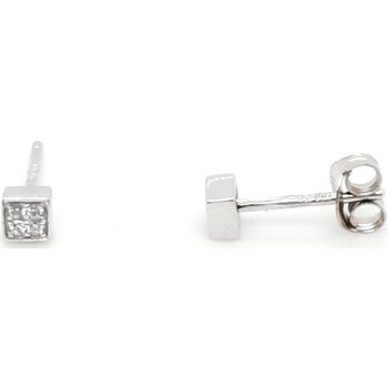 Boucles oreilles Brillaxis  Boucles d'oreilles diamants or blanc 18 carats - Brillaxis