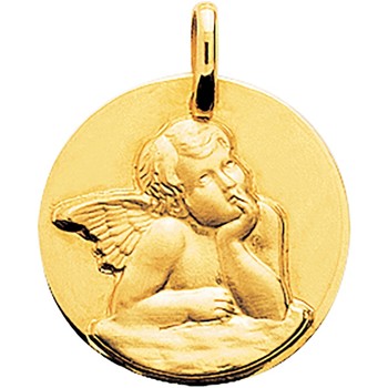 Pendentifs Brillaxis  Medaille  ange Raphaël or jaune 18 carats - Brillaxis