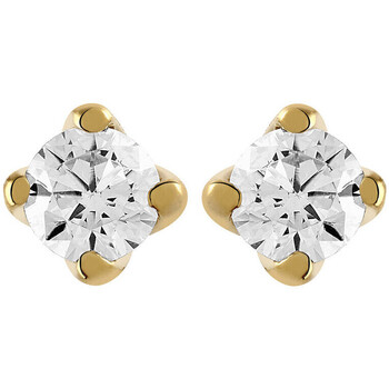 Boucles oreilles Brillaxis  Boucles d'oreilles  puces diamants or jaune  0.16 ct - Brillaxis