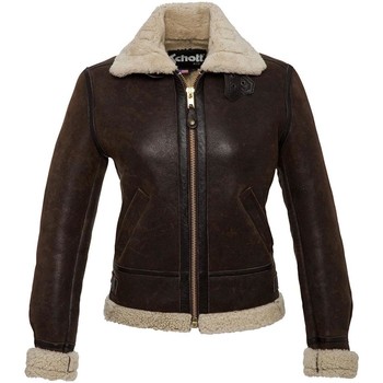 Veste Schott  LCW1257 DARK BROWN - Schott
