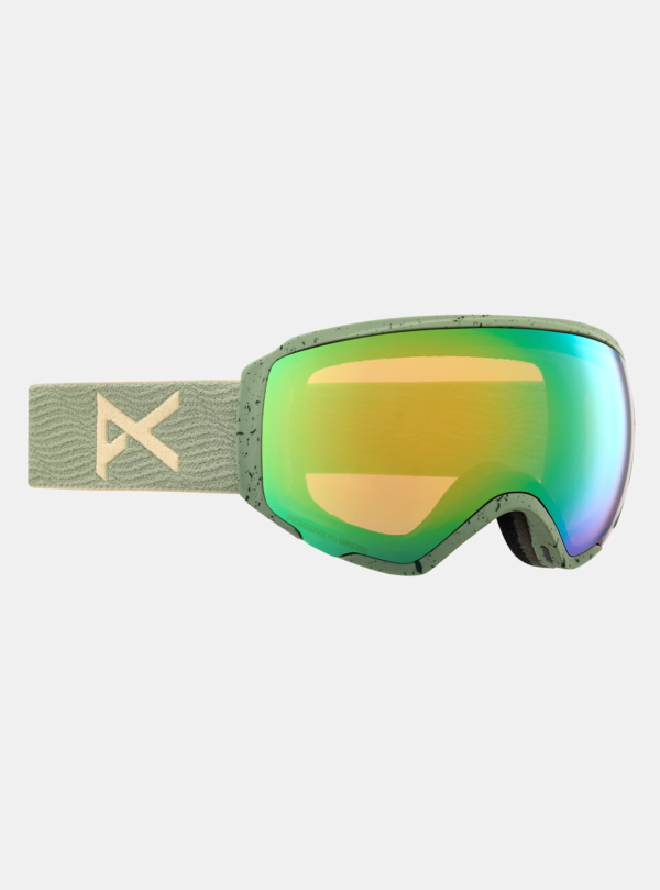 Anon - Masque WM1 low bridge fit + écran de rechange + cagoule MFI®, Frame: Hedge, Lens: Perceive Variable Green (22% / S2), Spare Lens: Perceive Clou
