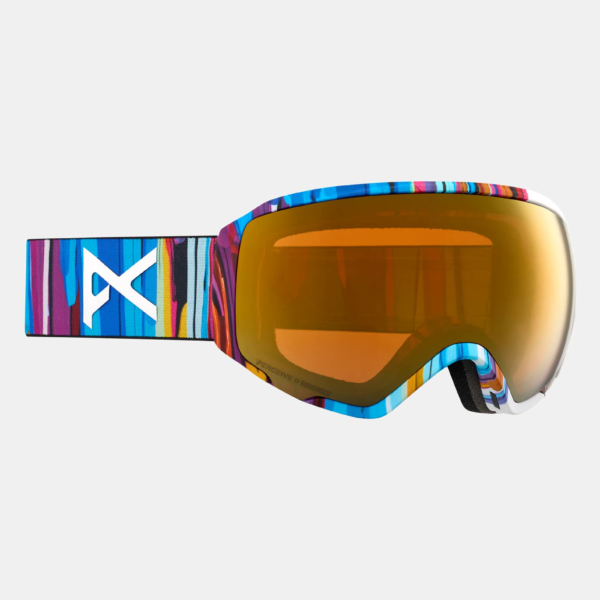 Anon - Masque WM1 low bridge fit + écran de rechange + cagoule MFI®, Frame: Feelgood, Lens: Perceive Sunny Bronze (17% / S3), Spare Lens: Perceive Clo