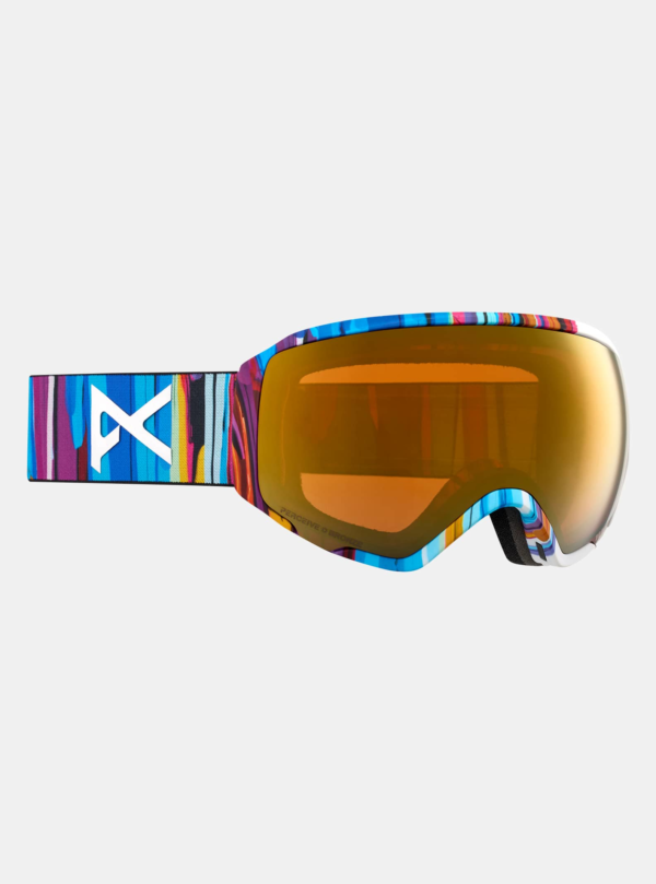 Anon - Masque WM1 low bridge fit + écran de rechange + cagoule MFI®, Frame: Feelgood, Lens: Perceive Sunny Bronze (17% / S3), Spare Lens: Perceive Clo