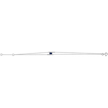 Bracelets Brillaxis  Bracelet  saphir et diamant or blanc - Brillaxis