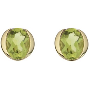 Boucles oreilles Brillaxis  Boucles d'oreilles  or jaune péridot - Brillaxis