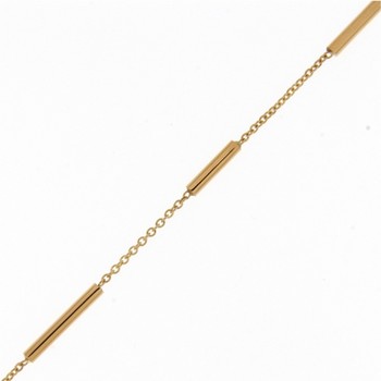 Bracelets Brillaxis  Bracelet  or 18 carats chaine forçat/tubes - Brillaxis