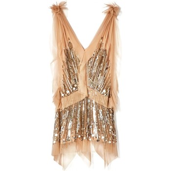 Robe Blugirl  Robe nude  sequins et slip beige - Blugirl