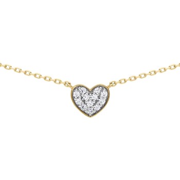 Collier Brillaxis  Collier  or jaune 18 carats coeur oxydes - Brillaxis