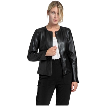 Blouson Giorgio  Blouson en cuir femme Giorgio Ref 27781 Noir