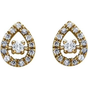 Boucles oreilles Brillaxis  Boucles d'oreilles  gouttes empierrées - Brillaxis