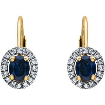 Boucles oreilles Brillaxis  Boucles d'oreilles  brisures saphir - Brillaxis