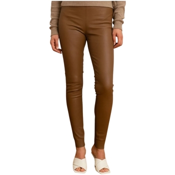 Pantalon Oakwood  Pantalon legging en cuir femme  Ref 57907 0510 Fauve - Oakwood