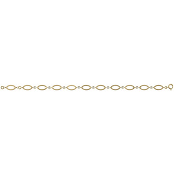 Bracelets Brillaxis  Bracelet  motif ovale et oxyde de zirconium - Brillaxis