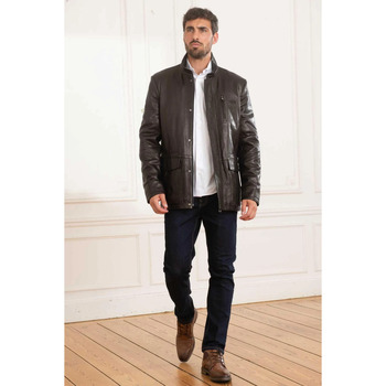 Veste Univers Du Luxe  MARCO AGNEAU JUMBO BLACK - Univers Du Luxe