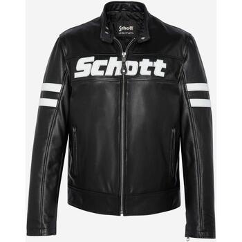 Veste Schott  LCMOTORVINT BLACK - Schott