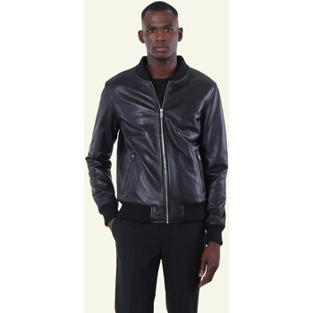 Blouson Serge Pariente  Blouson Bonbon cuir noir-039765